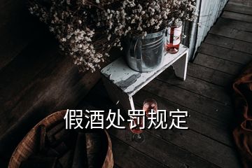 假酒处罚规定