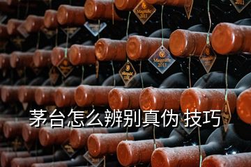 茅台怎么辨别真伪 技巧