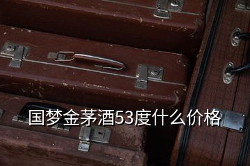 国梦金茅酒53度什么价格