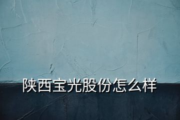 陕西宝光股份怎么样