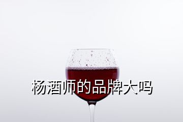 杨酒师的品牌大吗