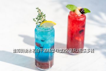 谁知到衡水老白干酒精度42度250毫升2瓶装多钱