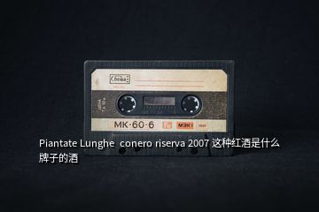 Piantate Lunghe  conero riserva 2007 这种红酒是什么牌子的酒