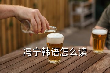 冯宁韩语怎么读