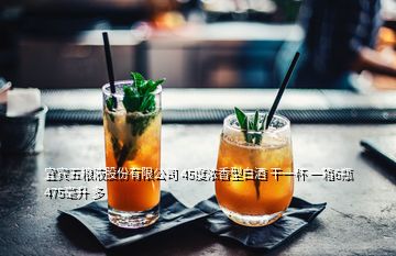 宜宾五粮液股份有限公司 45度浓香型白酒 干一杯 一箱6瓶475毫升 多