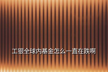 工银全球内基金怎么一直在跌啊