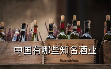 中国有哪些知名酒业