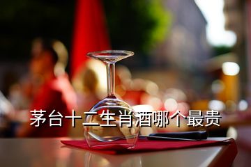 茅台十二生肖酒哪个最贵