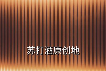 苏打酒原创地