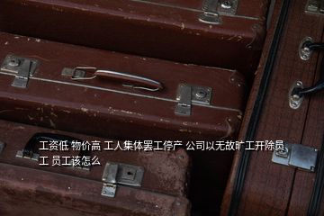 工资低 物价高 工人集体罢工停产 公司以无故旷工开除员工 员工该怎么