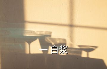 一 白浆