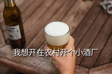 我想开在农村开个小酒厂