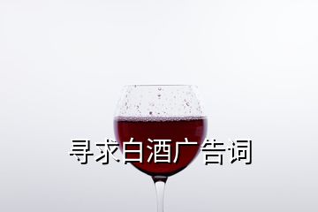 寻求白酒广告词