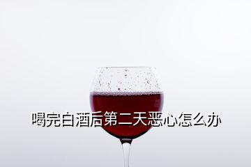 喝完白酒后第二天恶心怎么办