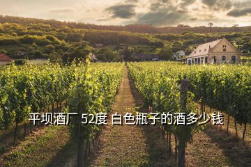 平坝酒厂 52度 白色瓶子的酒多少钱