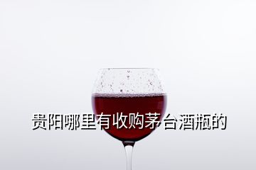 贵阳哪里有收购茅台酒瓶的