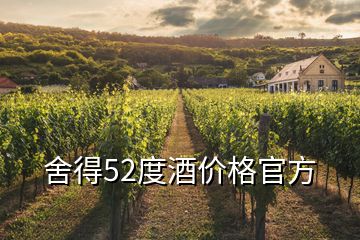 舍得52度酒价格官方