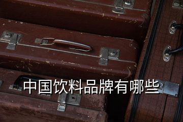 中国饮料品牌有哪些