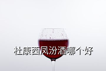 杜康西凤汾酒哪个好