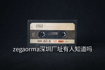 zegaorma深圳厂址有人知道吗