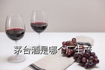 茅台酒是哪个厂生产