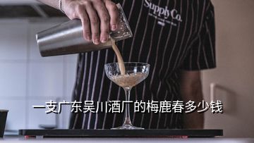 一支广东吴川酒厂的梅鹿春多少钱