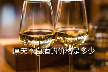 厚天下白酒的价格是多少