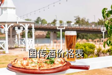 国传酒价格表