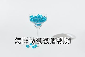 怎样做葡萄酒视频