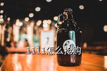 1111怎么抢购