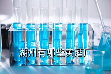 湖州有哪些黄酒厂