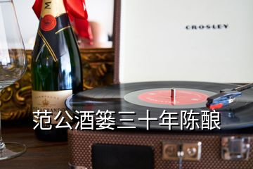 范公酒篓三十年陈酿