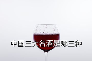 中国三大名酒是哪三种