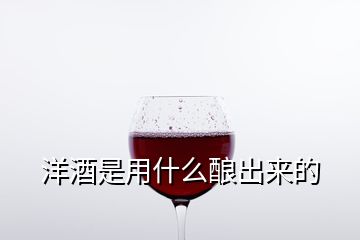 洋酒是用什么酿出来的