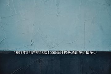 1997年5月产的53度1000毫升赖茅酒现在价值多少