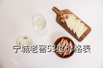 宁城老窖53度价格表