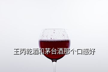 王丙乾酒和茅台酒那个口感好