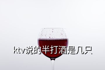 ktv说的半打酒是几只