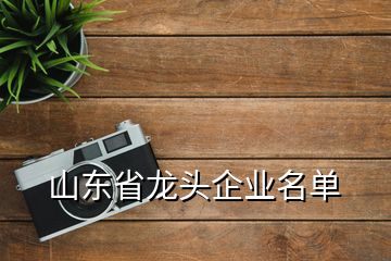 山东省龙头企业名单