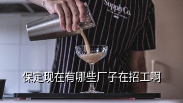 保定现在有哪些厂子在招工啊