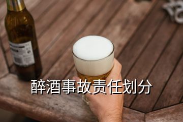 醉酒事故责任划分