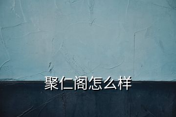 聚仁阁怎么样