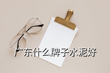 广东什么牌子水泥好