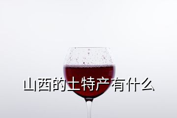 山西的土特产有什么