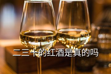 二三十的红酒是真的吗