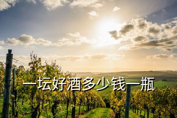 一坛好酒多少钱一瓶