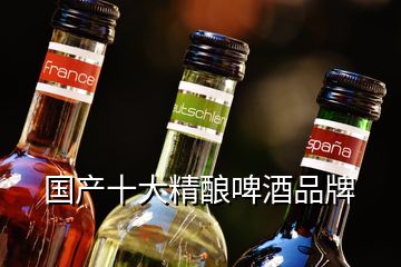 国产十大精酿啤酒品牌