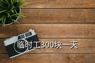 临时工300块一天