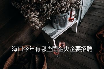 海口今年有哪些国企央企要招聘