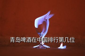 青岛啤酒在中国排行第几位